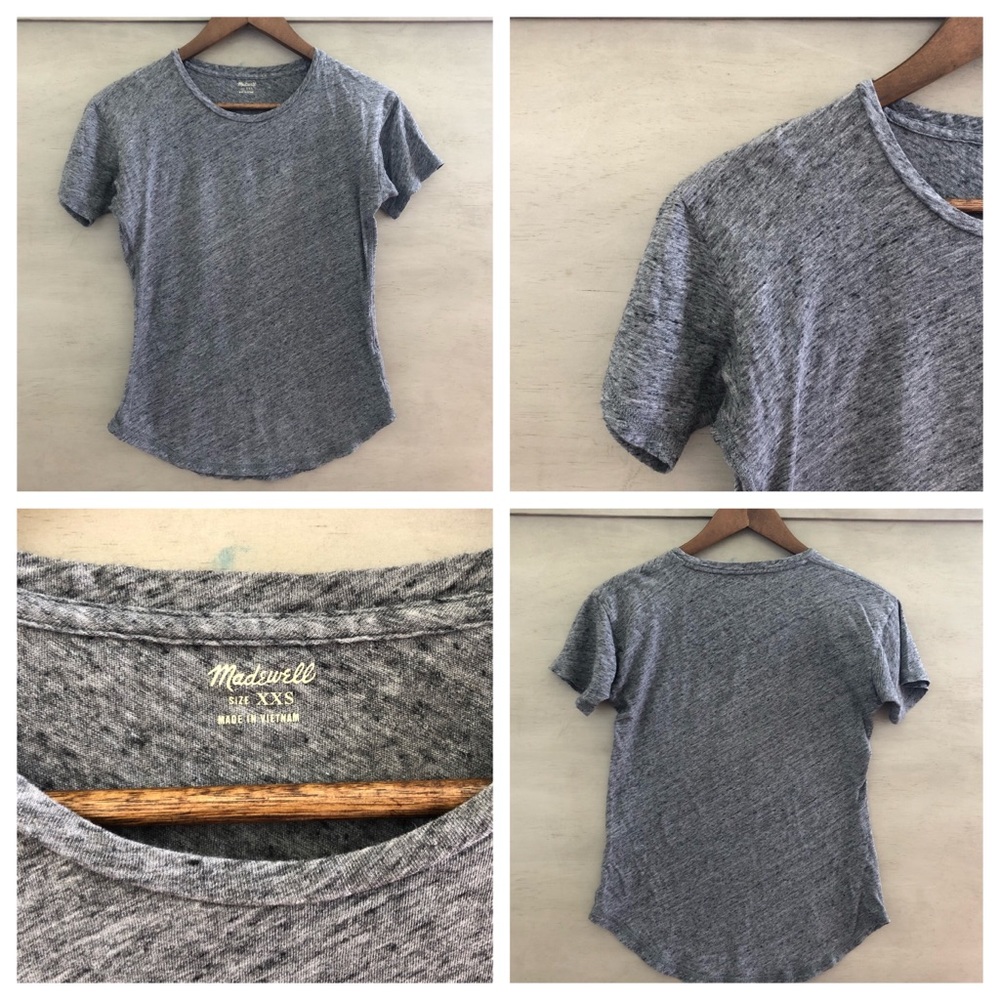 Madewell Gray short sleeve shirt size xxs